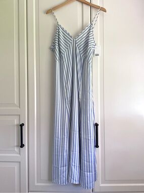 H&M Striped Satin Dress